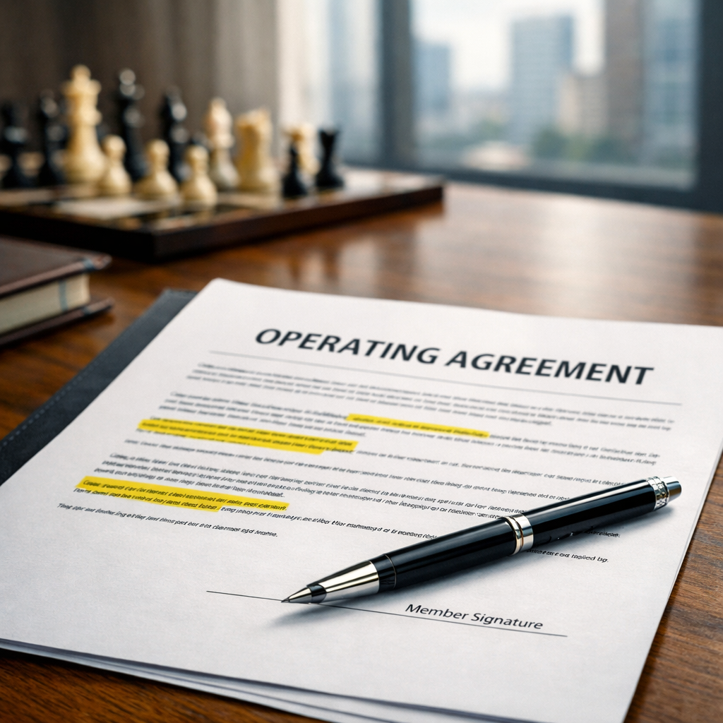 Business agreement and chess strategy