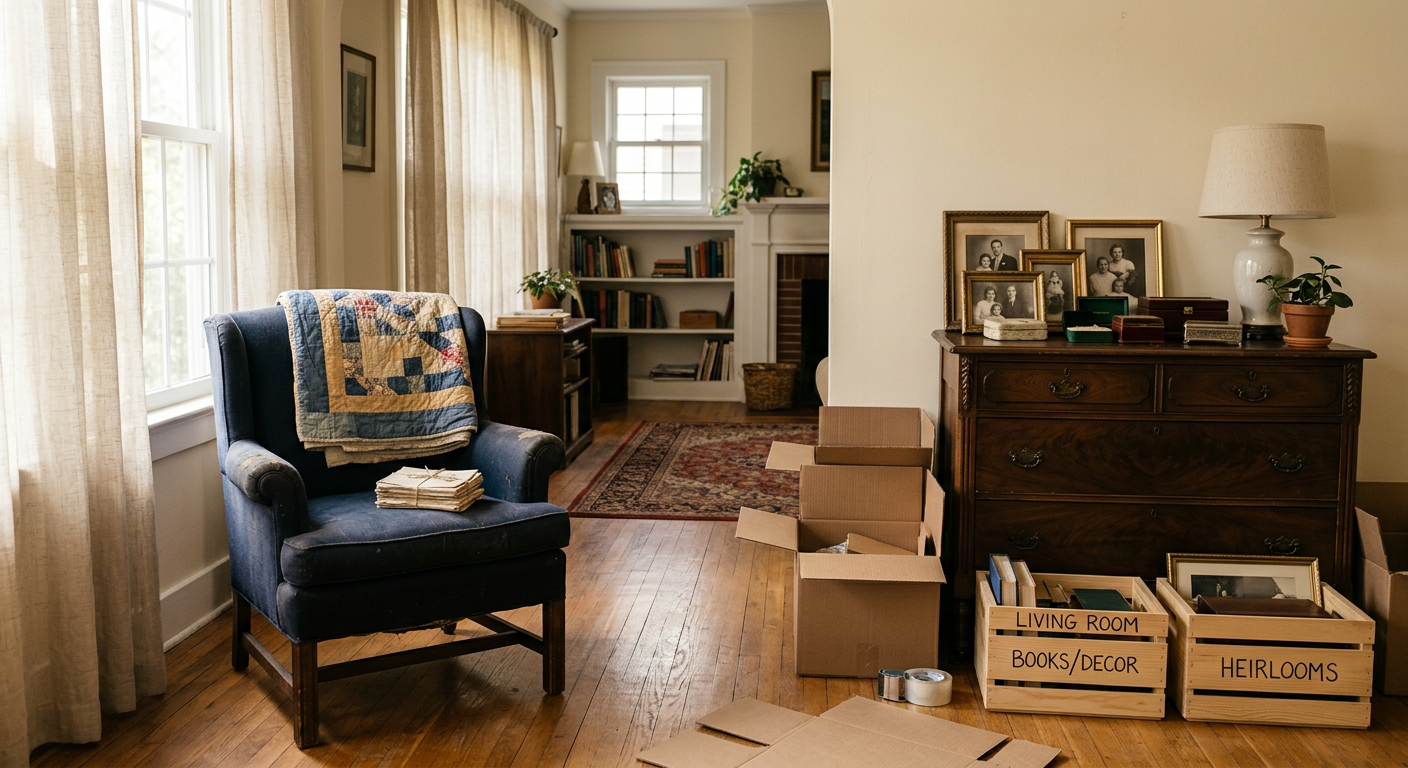 Firefly_Gemini Flash_Editorial photograph of a sunlit living room in an older, well-kept home, mid-afterno 310990